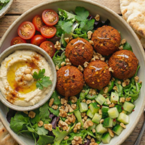bowl de falafel à la tomate